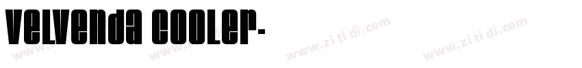 velvenda cooler字体转换